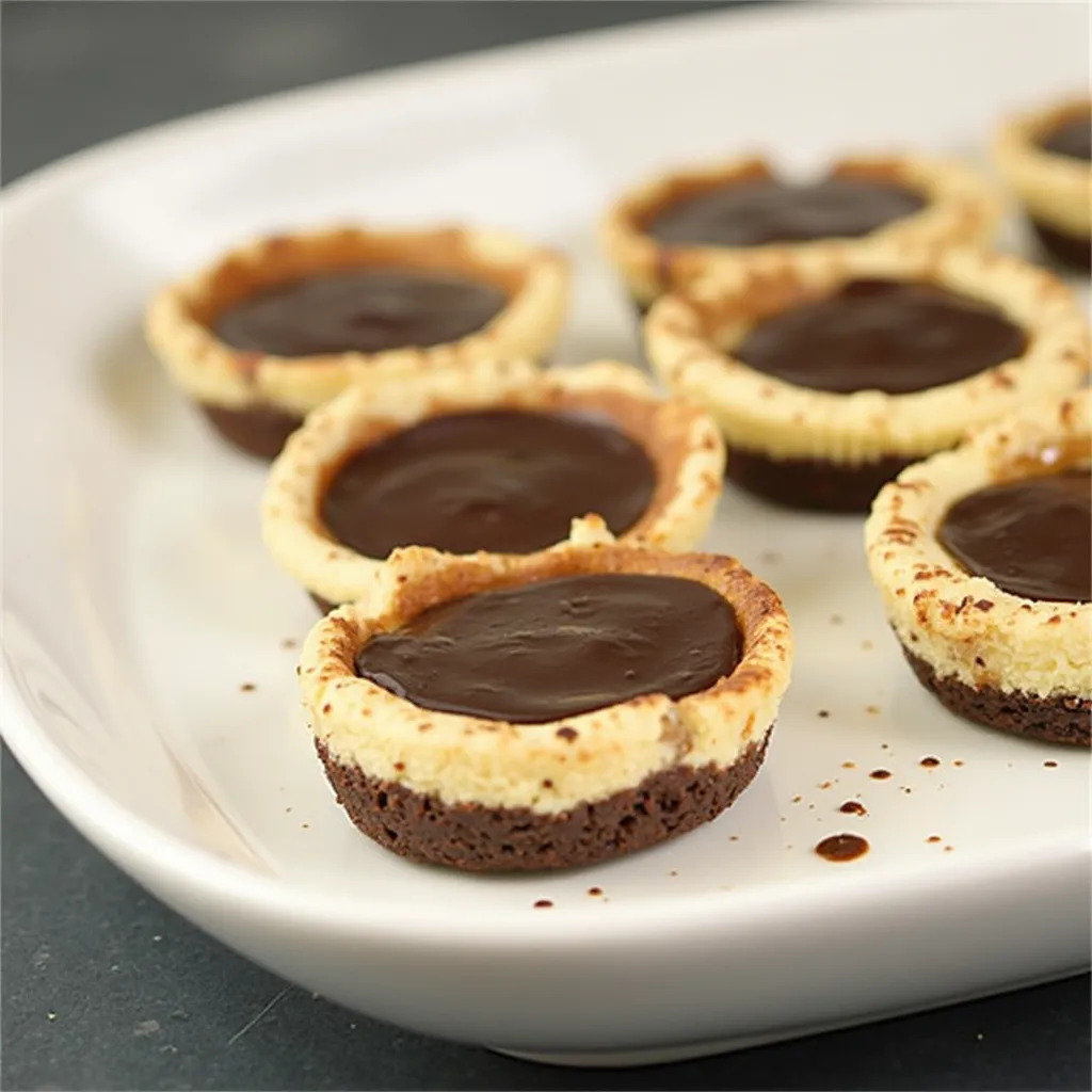 Brownie Bottom Mini Cheesecakes
